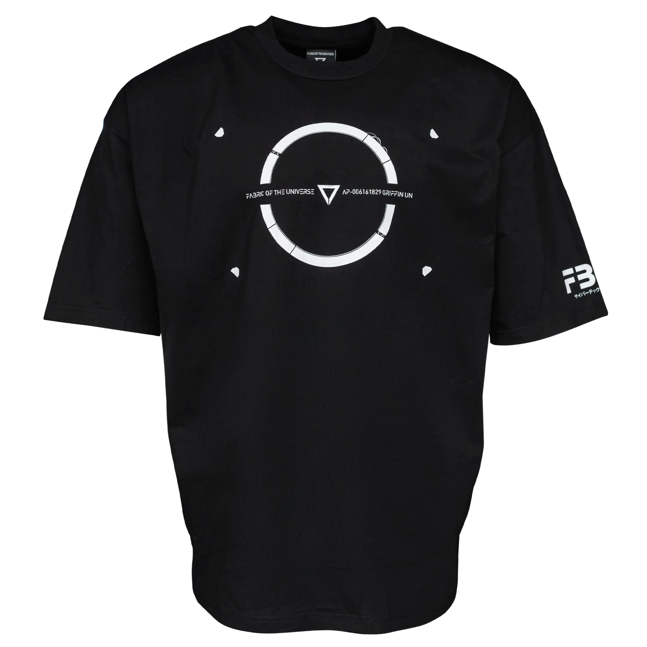 Griffin-09 Black Oversized Short Sleeve T