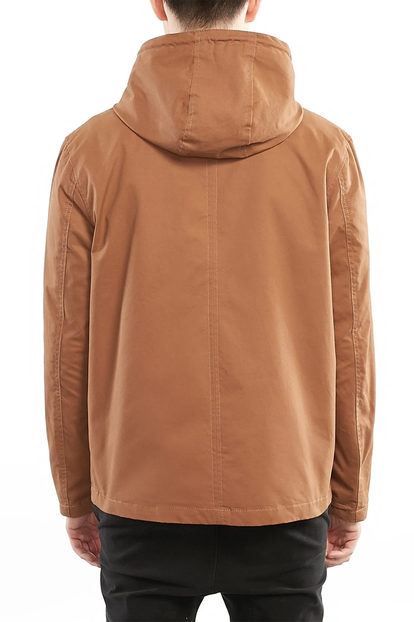 Guys Hooded Copenhagen Contrast Zip Jacket