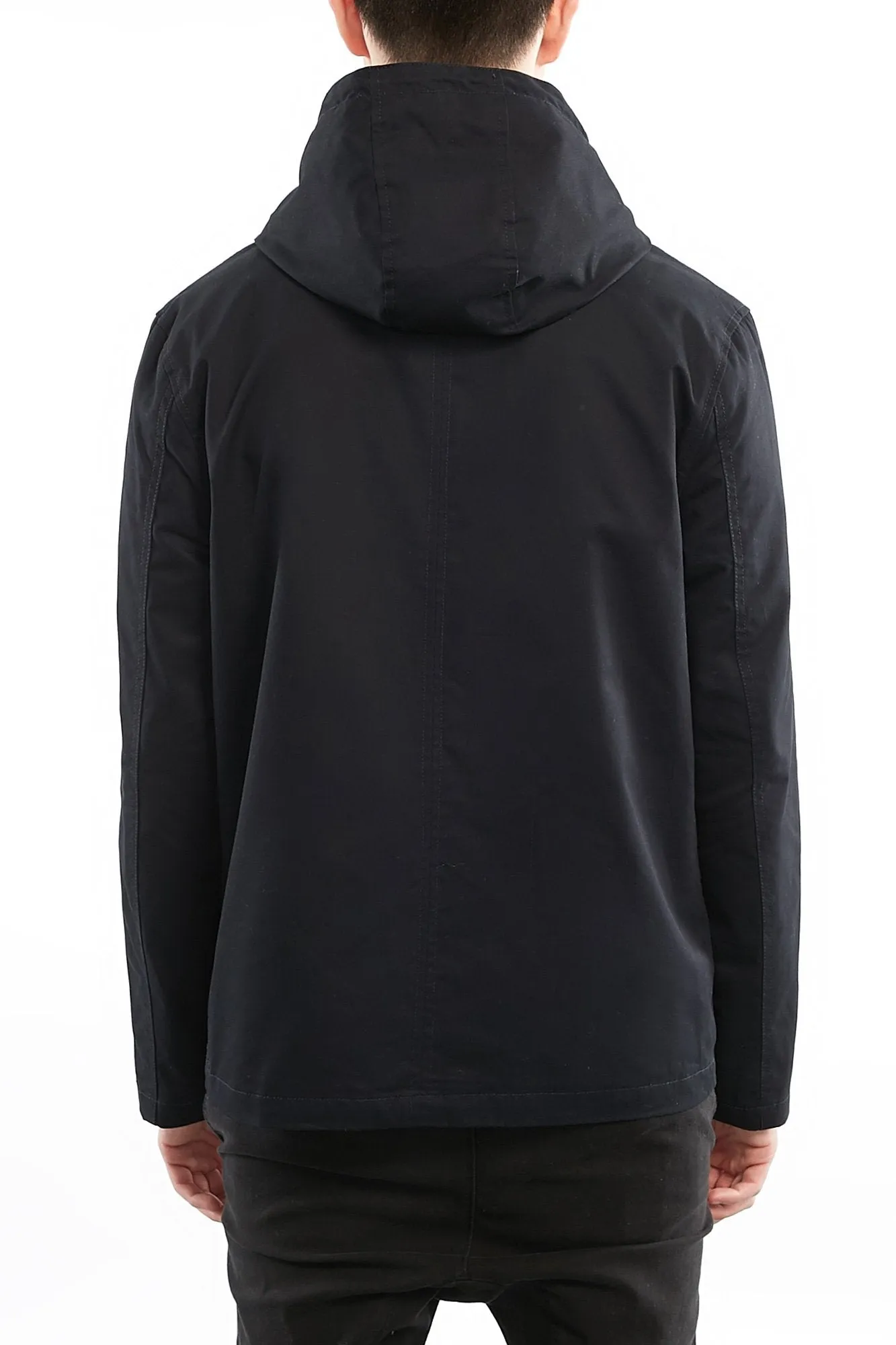 Guys Hooded Copenhagen Contrast Zip Jacket