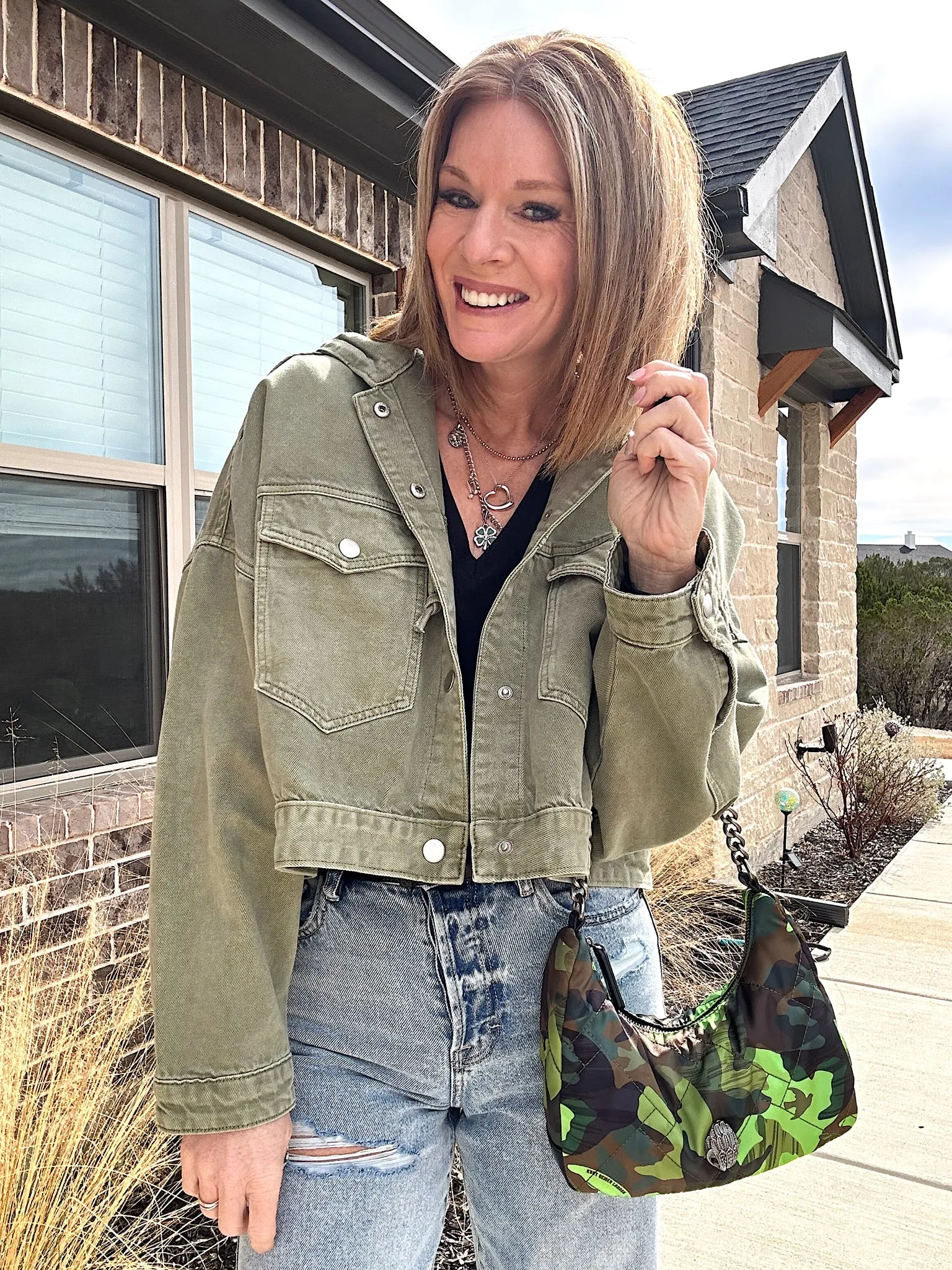 Happier Than Ever Olive Jacket