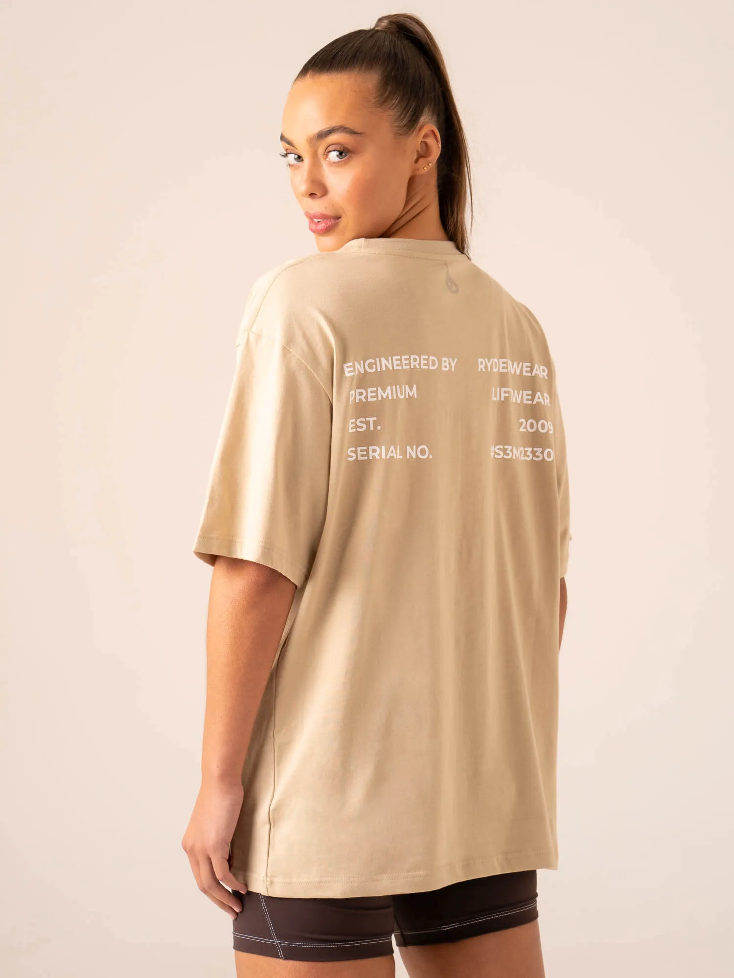 Industry Oversized T-Shirt - Sandstone