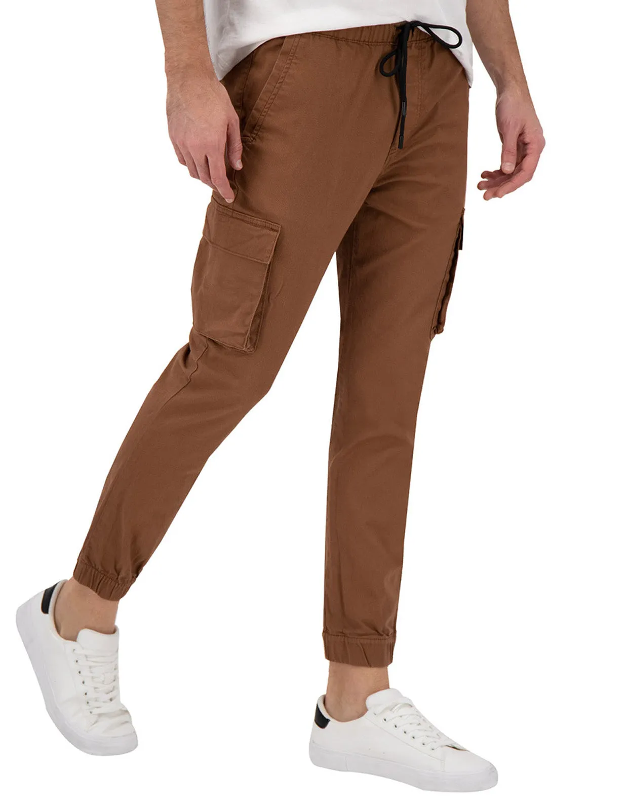 Jogger Cargo de Gabardina Premium - Ladrillo