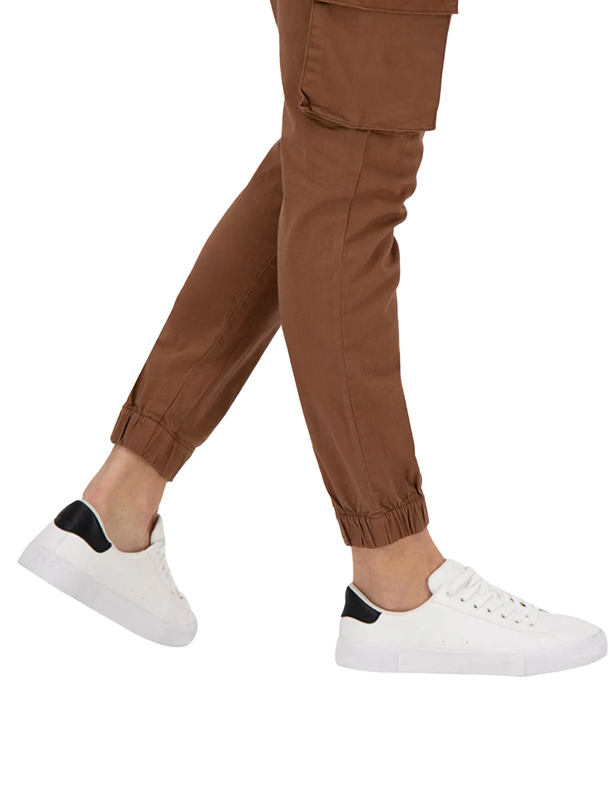 Jogger Cargo de Gabardina Premium - Ladrillo