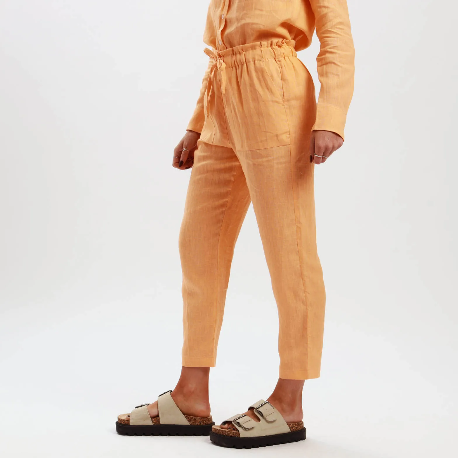 Ladies Linen - Pants | Orange