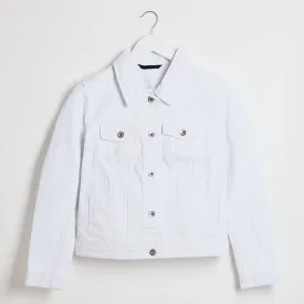 Ladies White Denim Jacket