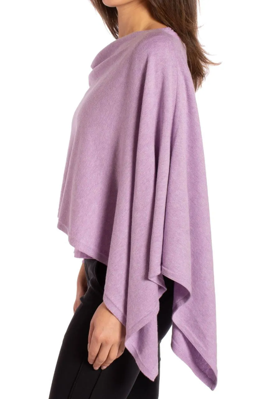 Lavender Cotton Cashmere Poncho