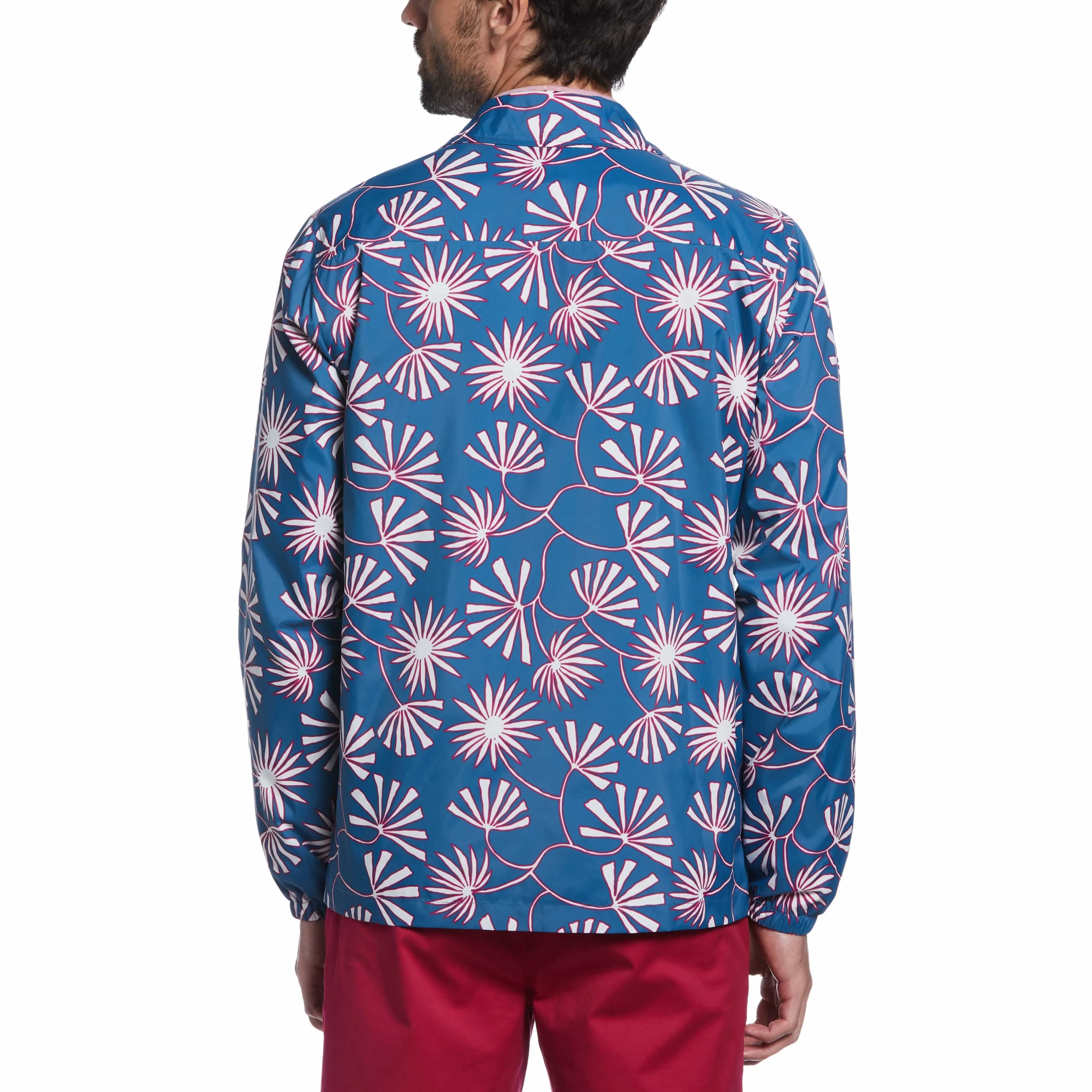 Leaf Print Rain Jacket