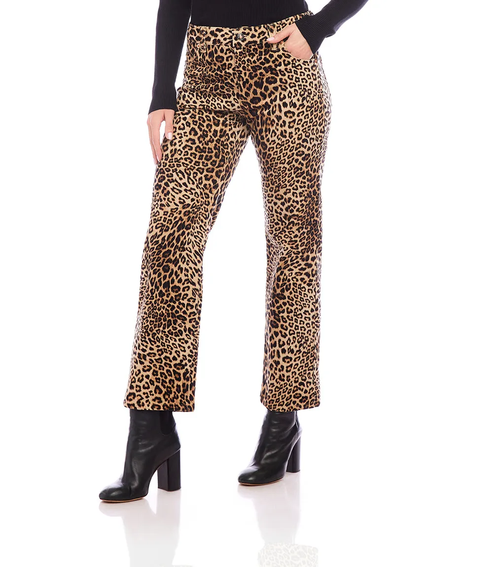 Leopard Corduroy Jeans