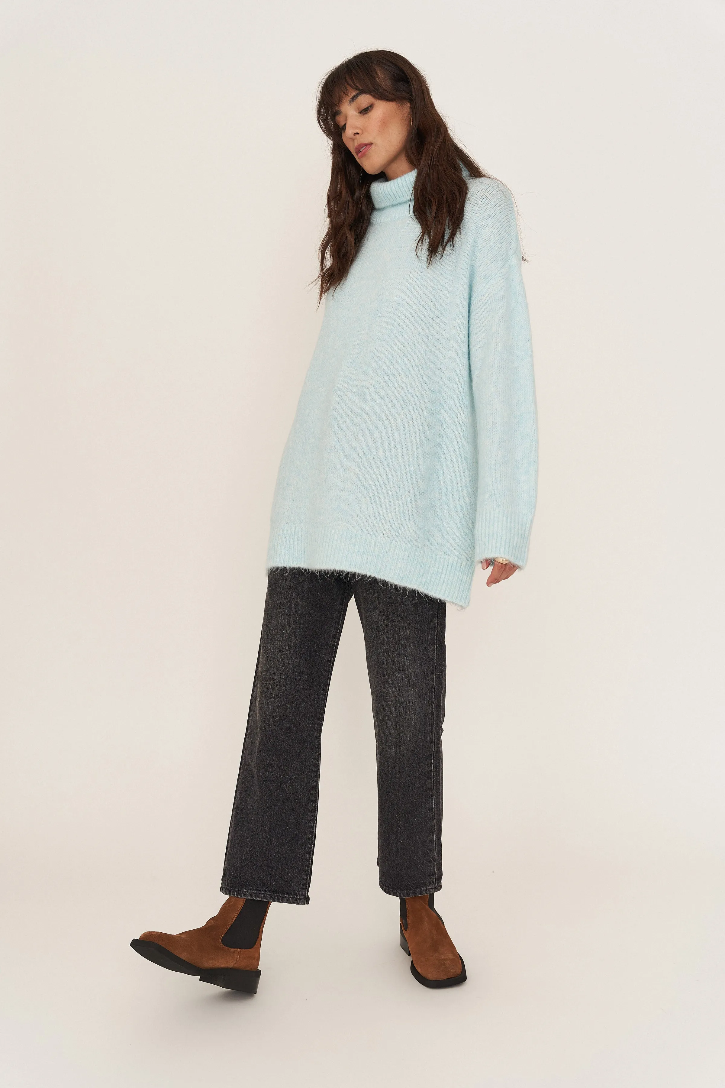 Lucy Turtleneck - Baby Blue