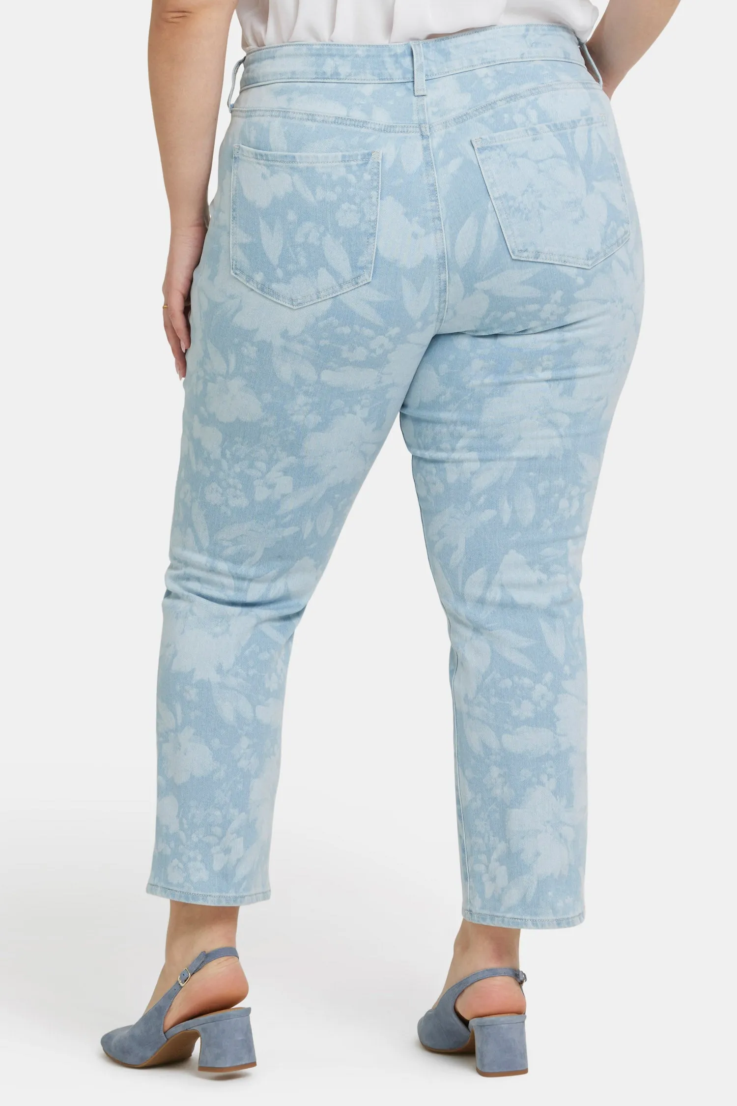 Marilyn Straight Ankle Jeans In Plus Size - Marian Annabella