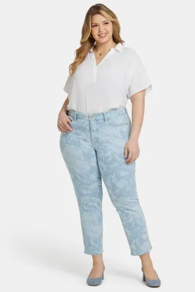 Marilyn Straight Ankle Jeans In Plus Size - Marian Annabella