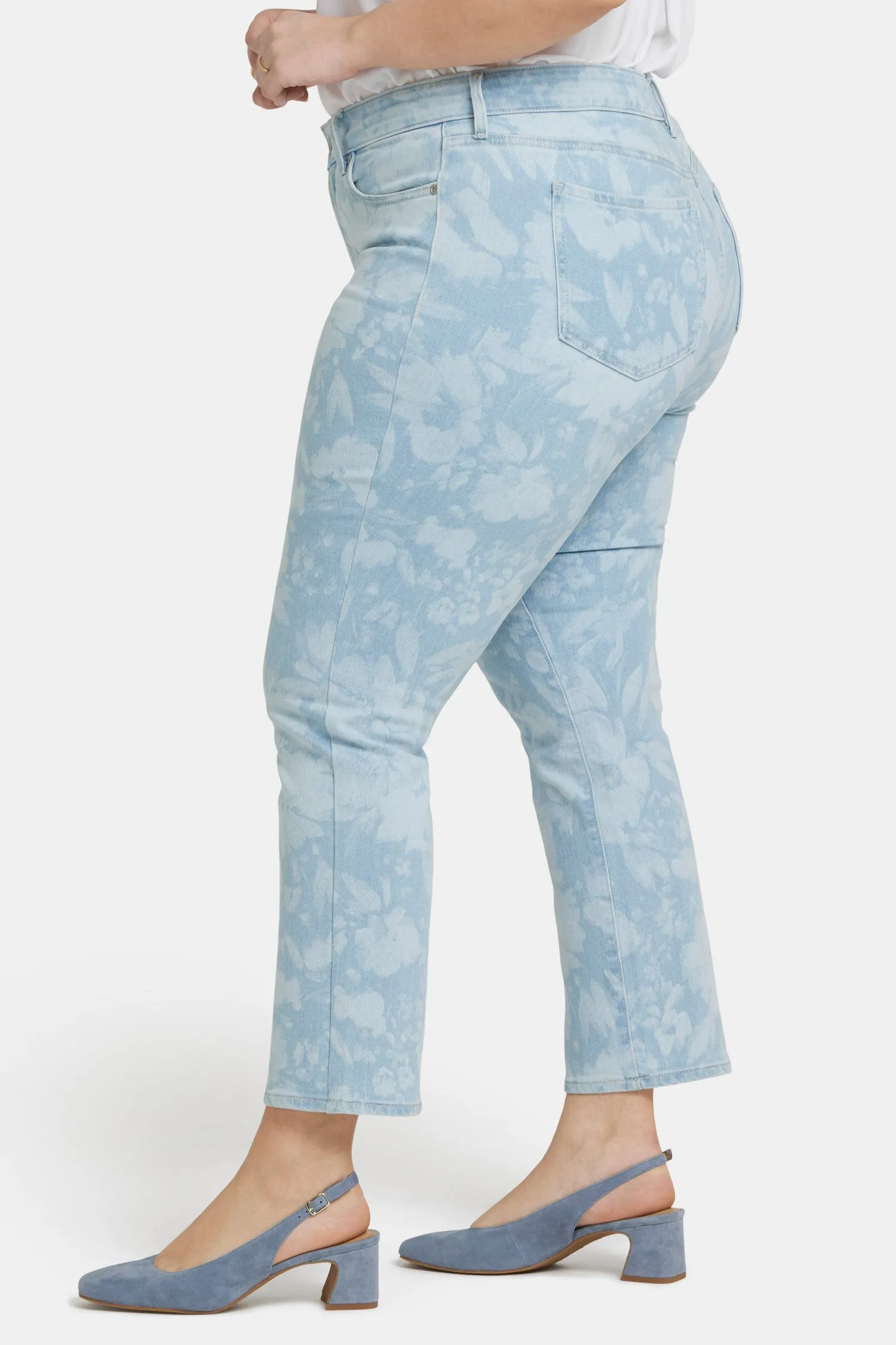 Marilyn Straight Ankle Jeans In Plus Size - Marian Annabella