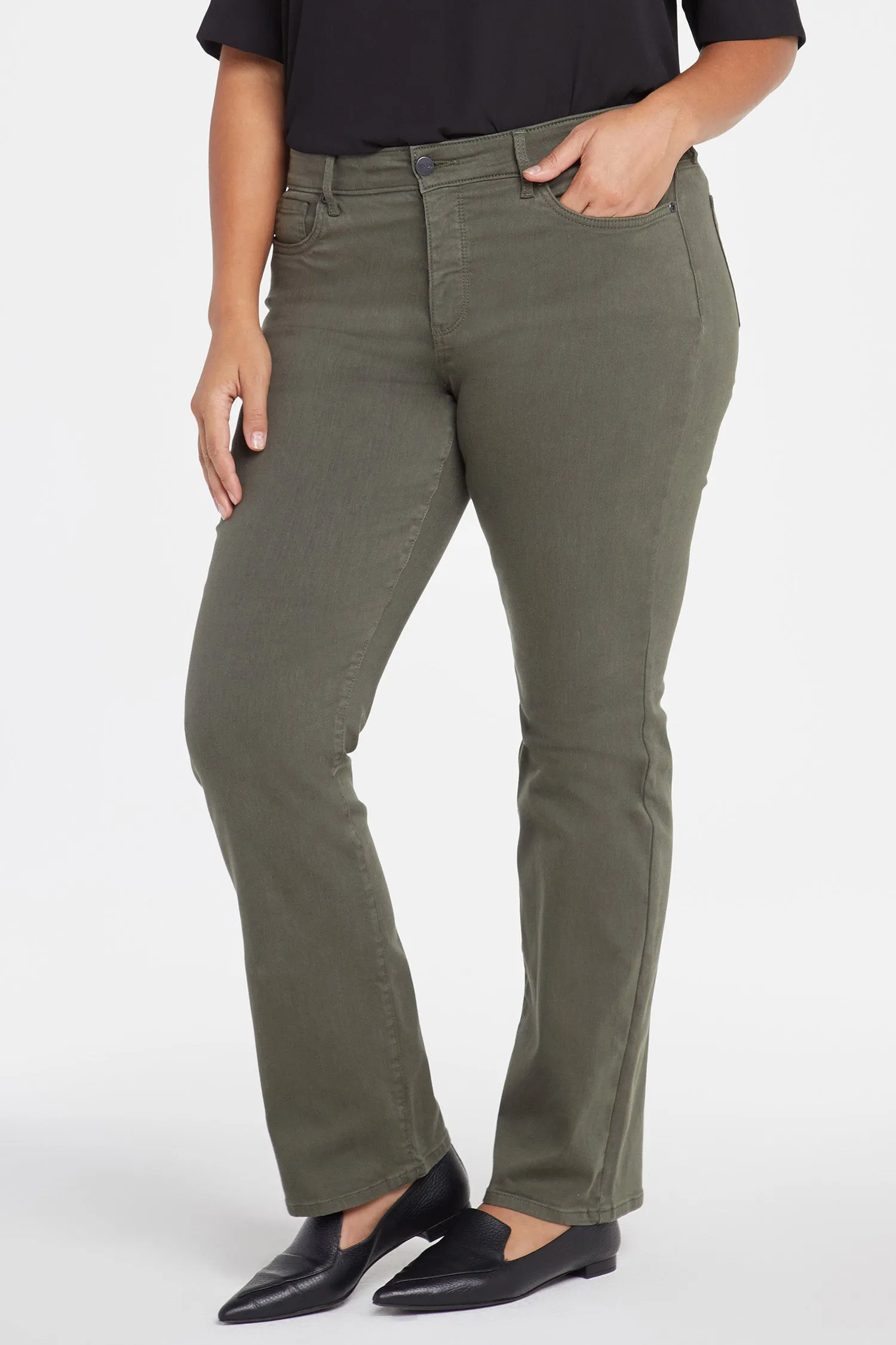 Marilyn Straight Jeans In Plus Size - Deep Depths