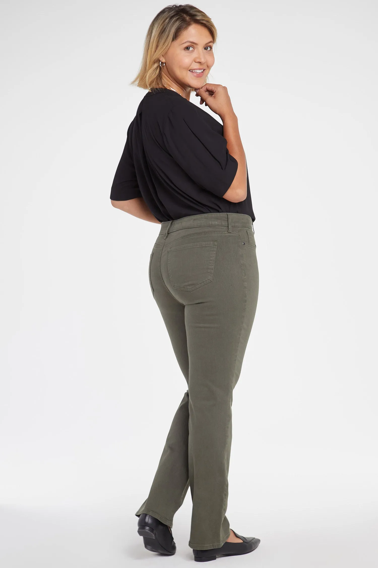 Marilyn Straight Jeans In Plus Size - Deep Depths