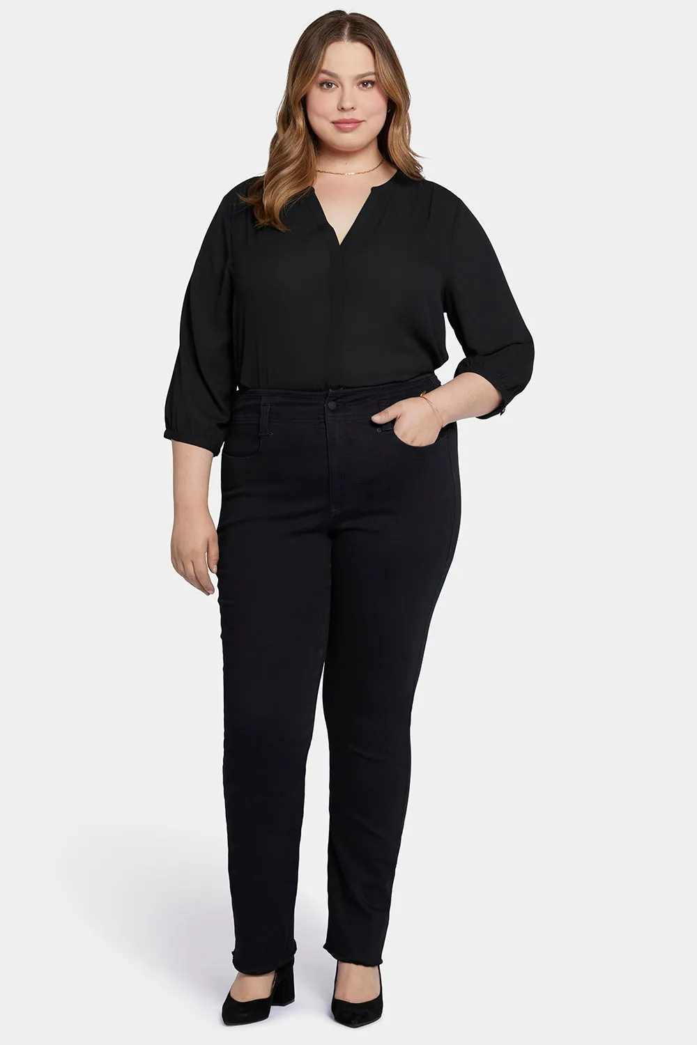 Marilyn Straight Jeans In Plus Size - Huntley