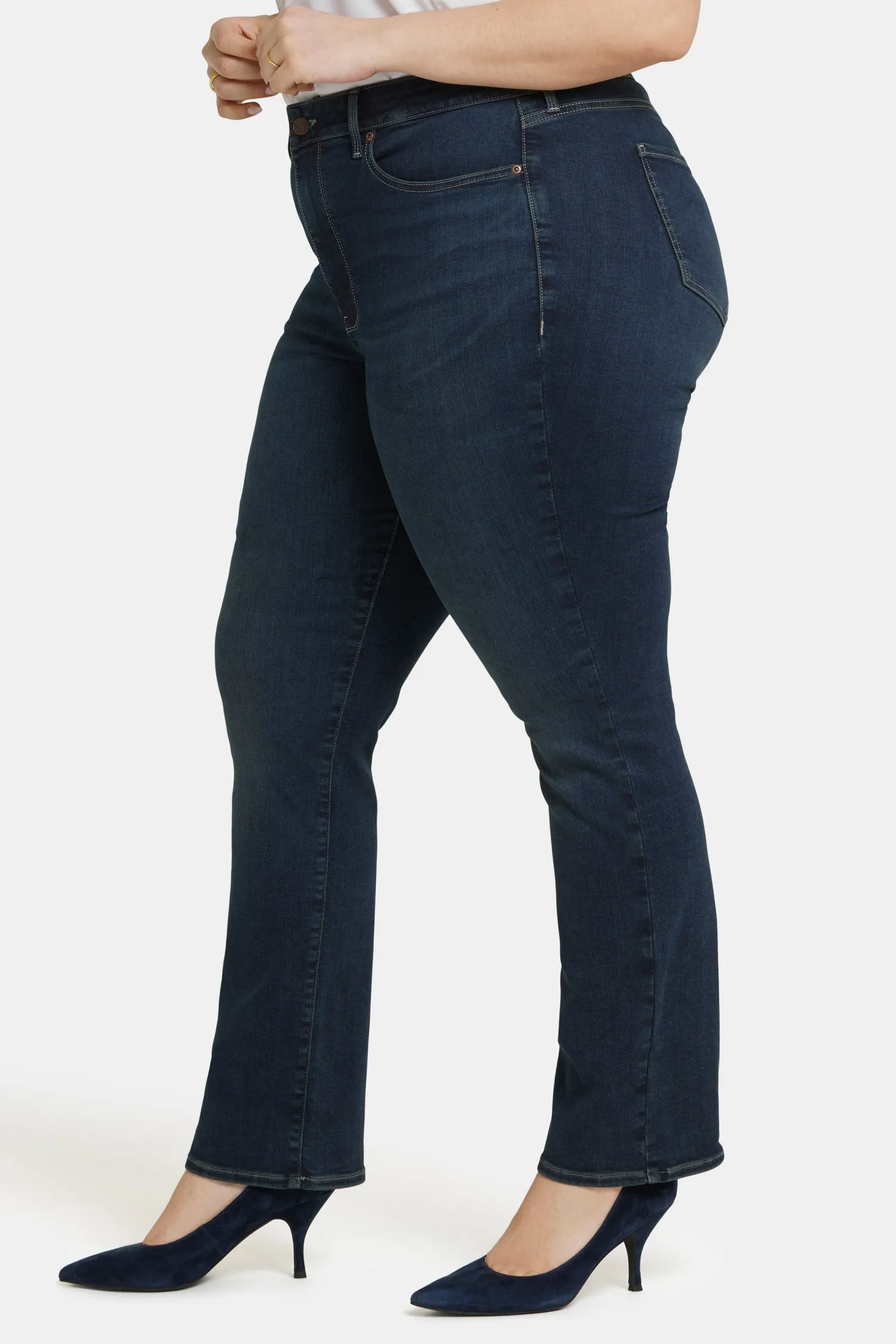 Marilyn Straight Jeans In Plus Size - Presley