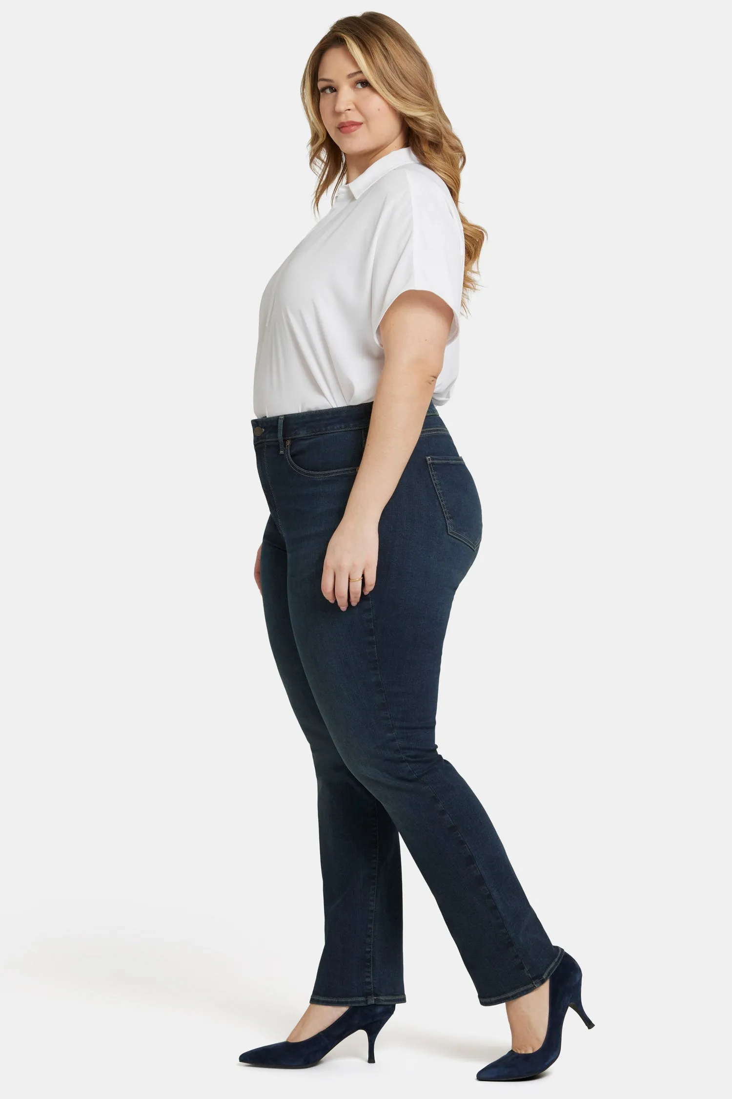 Marilyn Straight Jeans In Plus Size - Presley