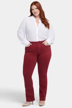 Marilyn Straight Jeans In Plus Size - Wild Currant