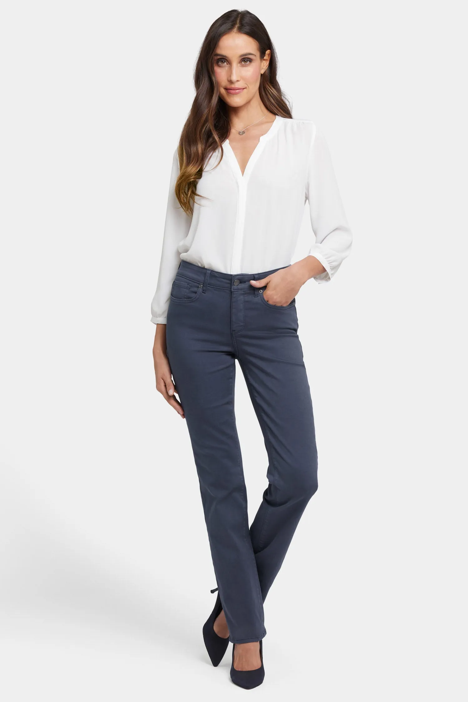 Marilyn Straight Jeans - Oxford Navy