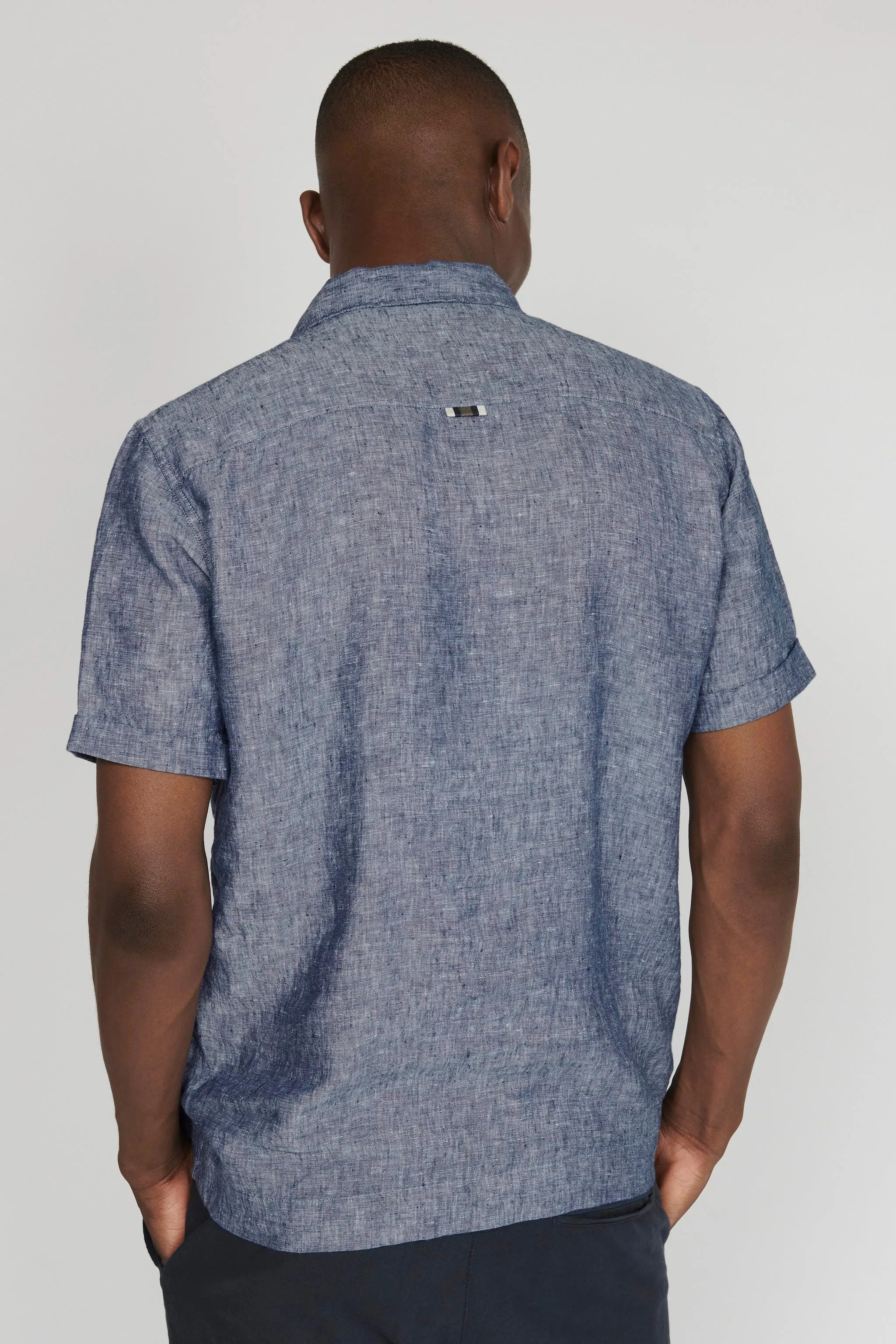 Matinique Linen Shirt Denim Blue