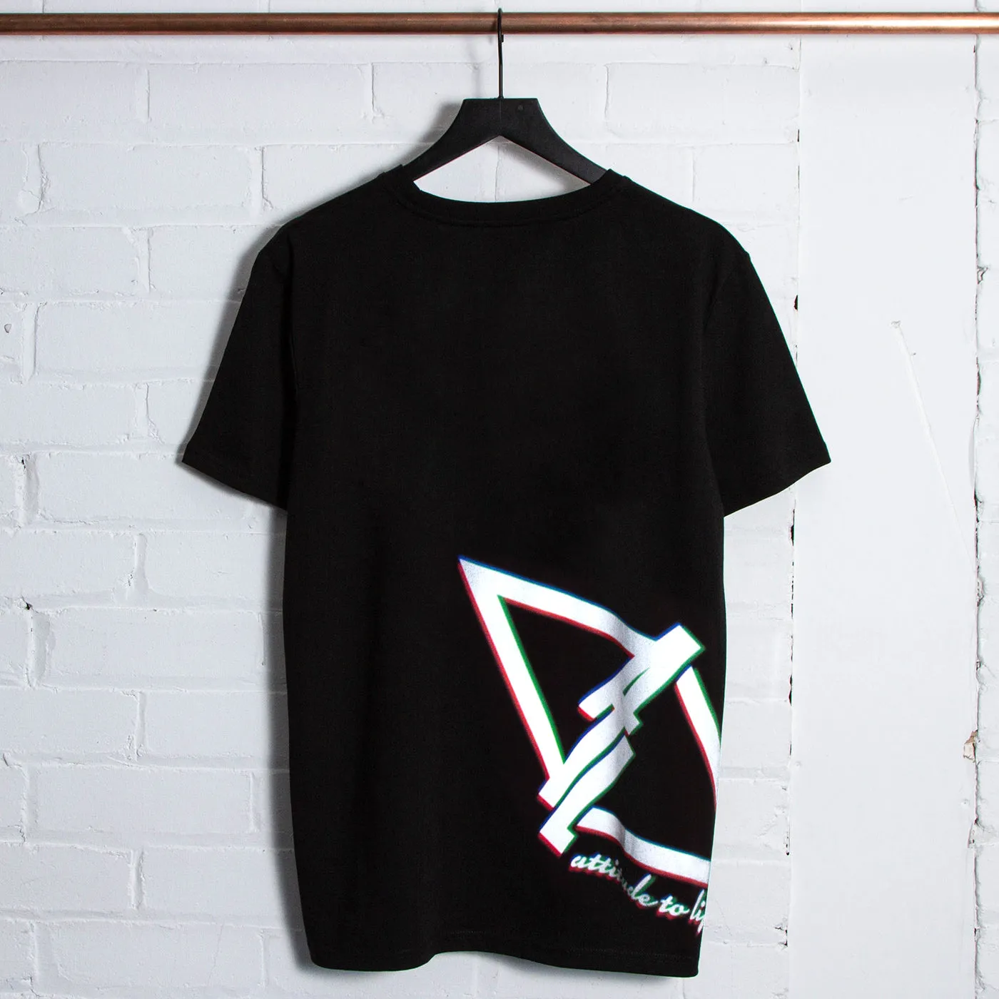 Matrefakt Attitudes To Life 008 Back Print - Tshirt - Black