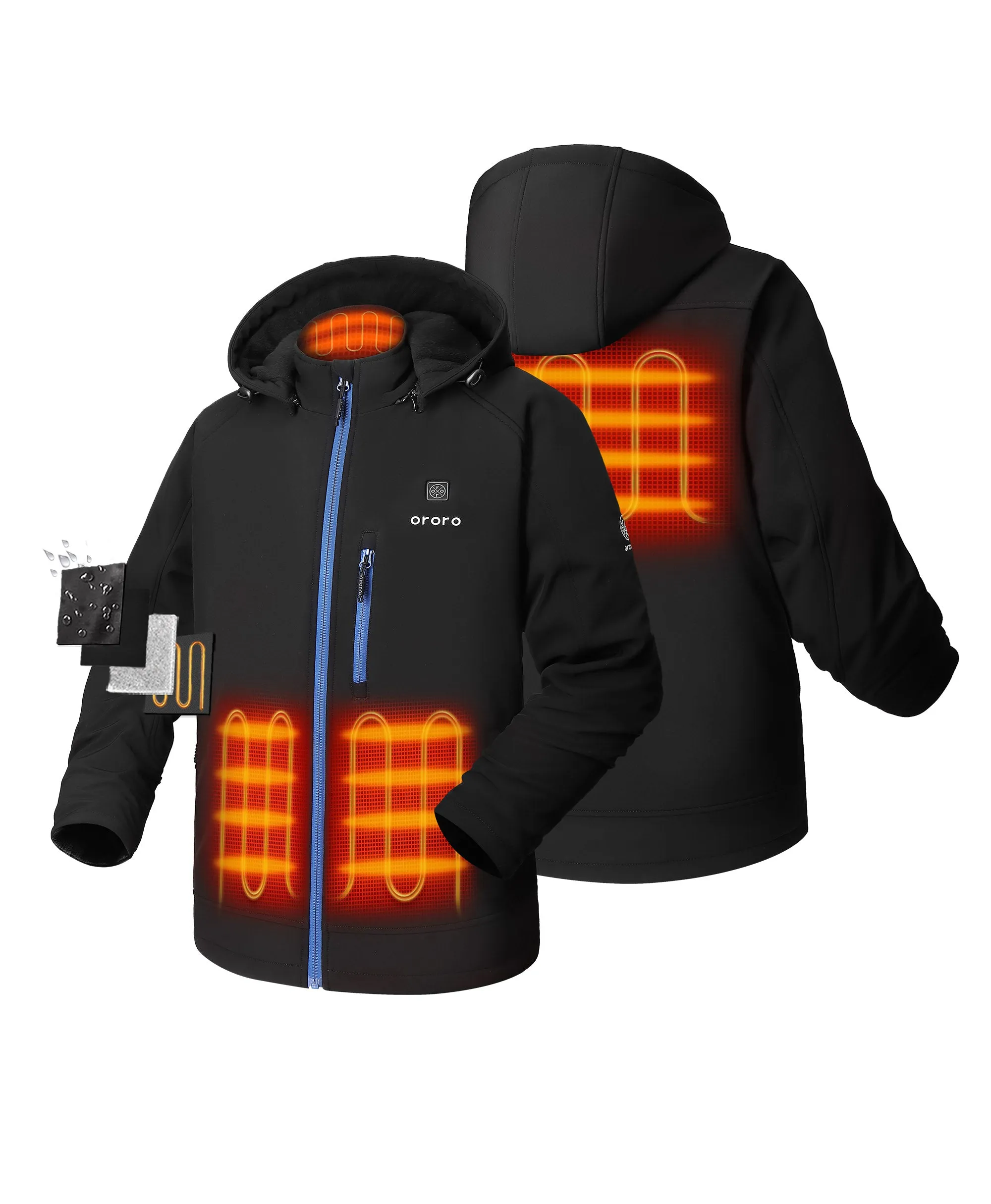 Men's Classic Heated Jacket 2.0  with 4 Heating Zones (Apparel Only)