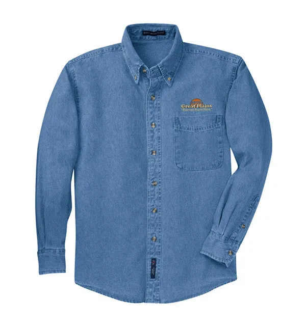 Men's Long Sleeve Denim Shirt