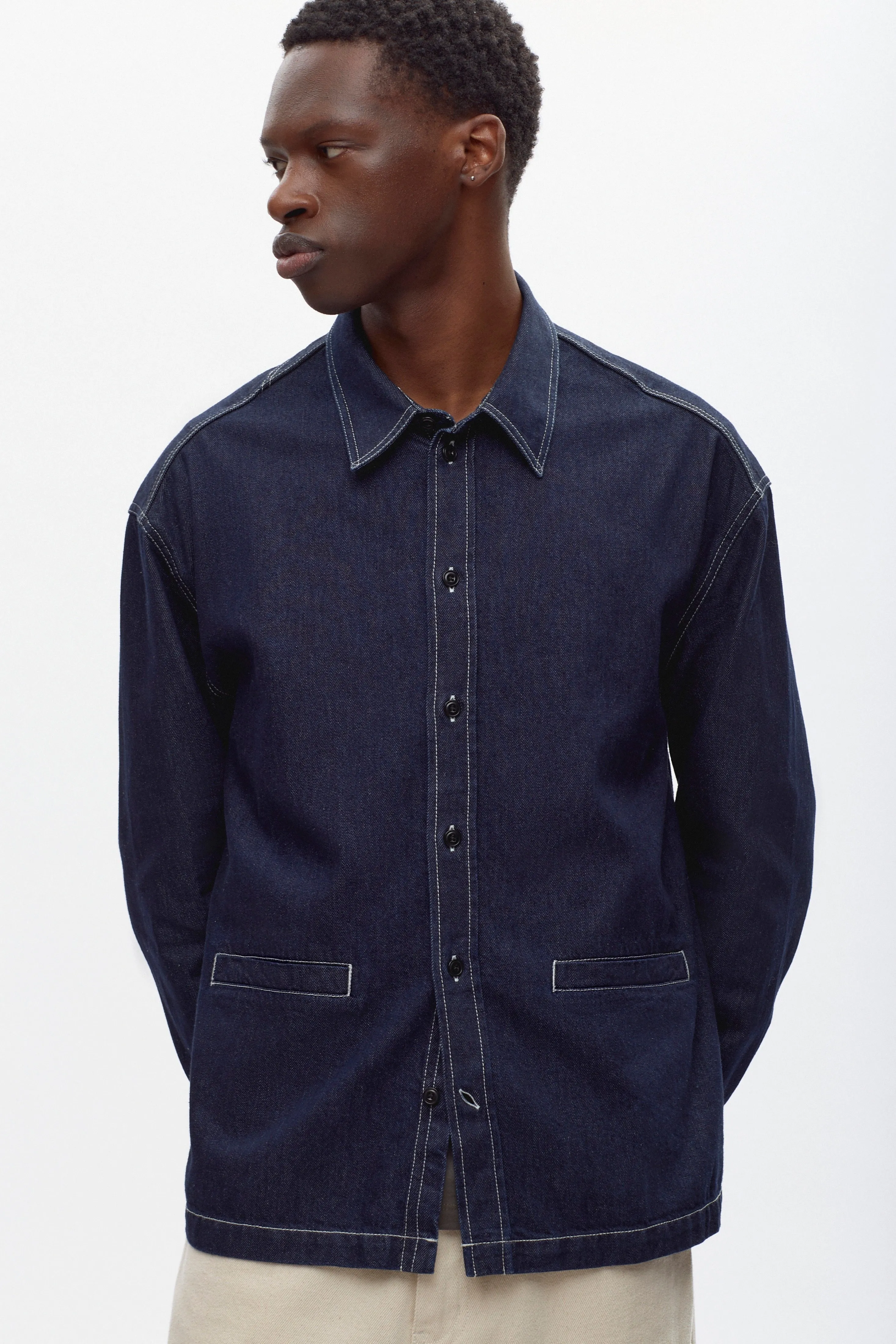 Men's Memphis Denim Shirt in Midnight Wash