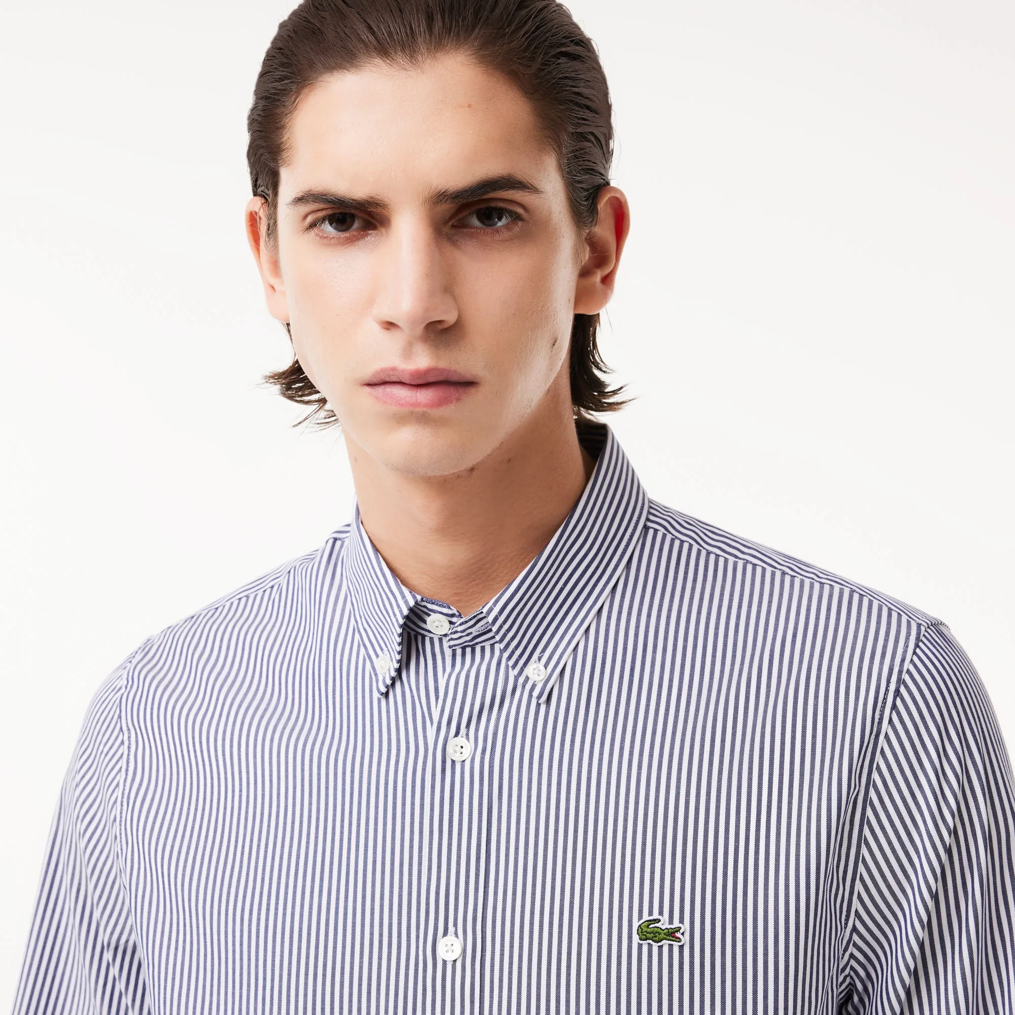 Men's Regular Fit Striped Cotton Shirt