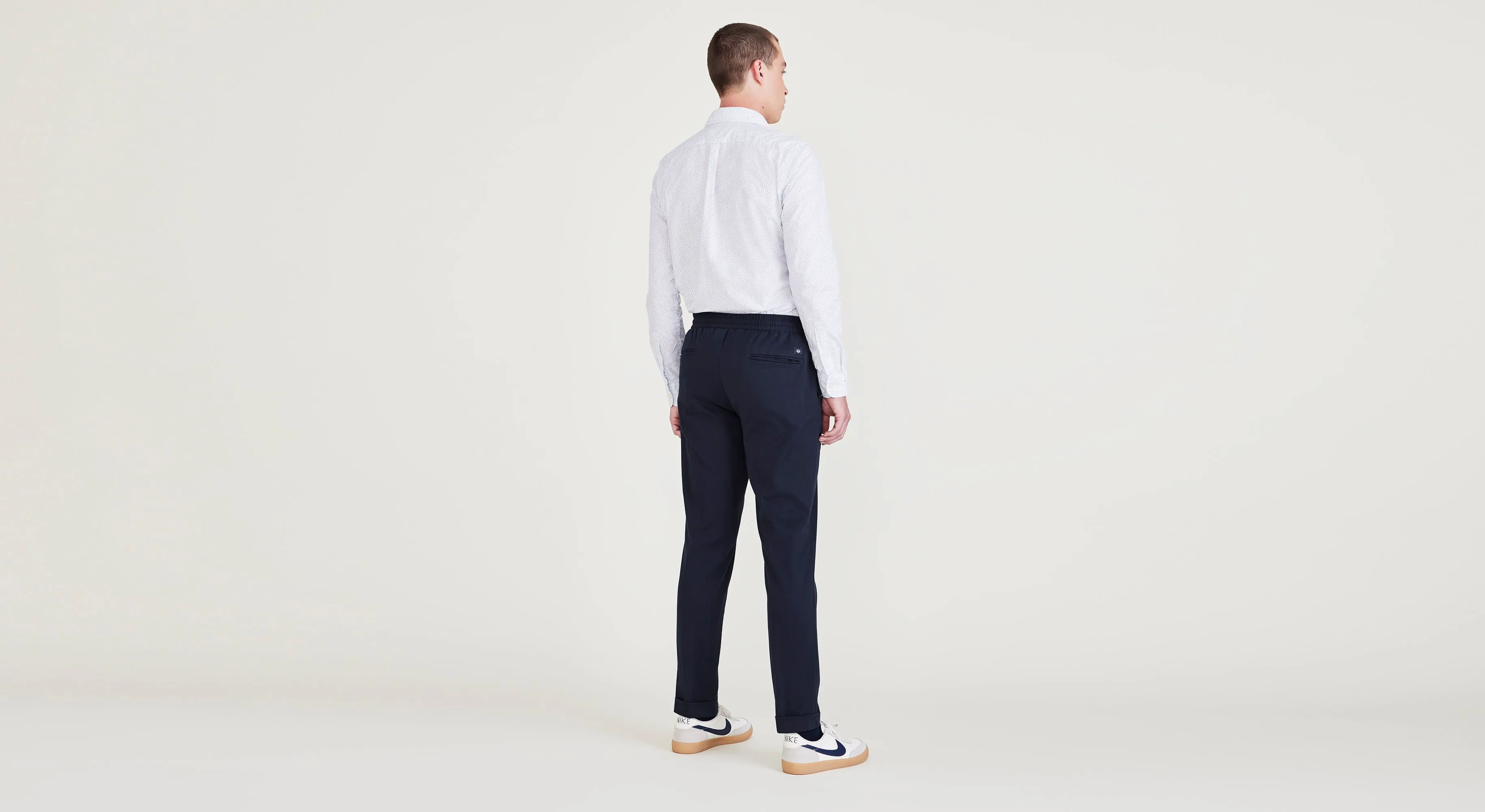 Men's Slim Tapered Fit Refined Pull-On Pants