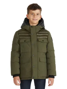 Mikkel Boys' Mixed-Media Parka