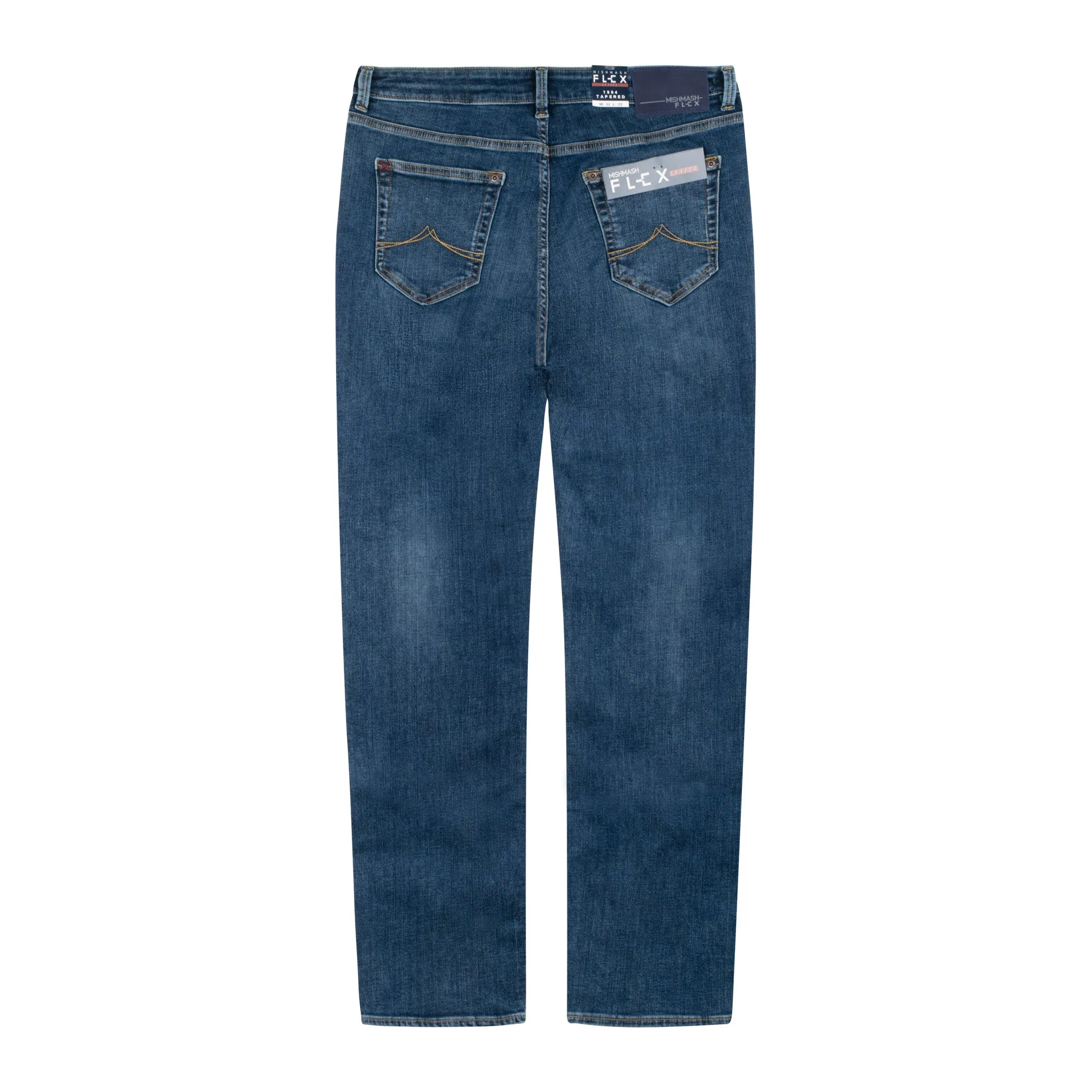 Mish Mash Flex Tapered Jeans Mid Blue