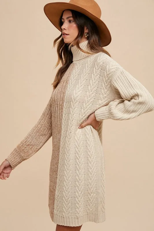 Molly Turtleneck Sweater Dress