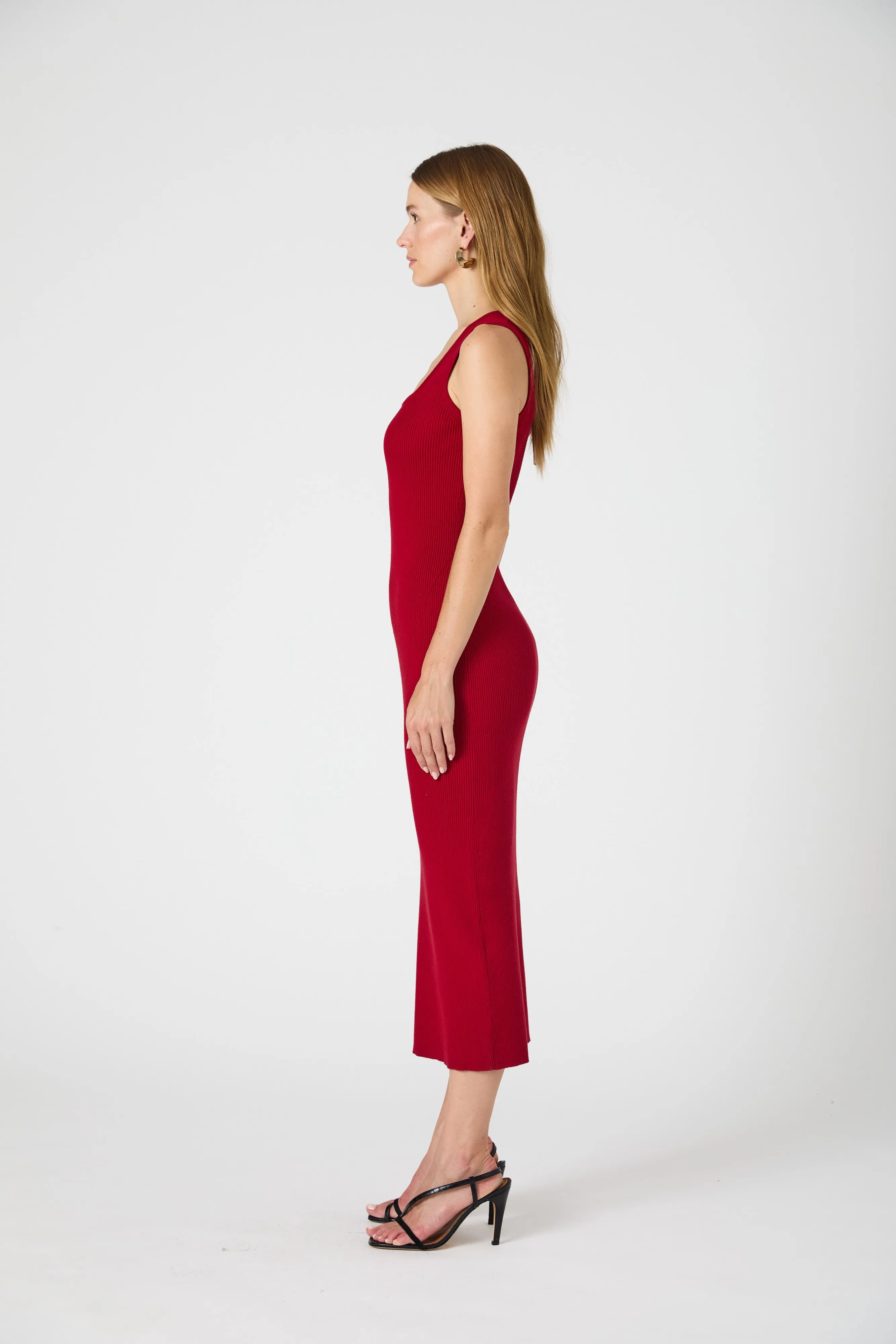 Mozza Square Neck Sleeveless Dress