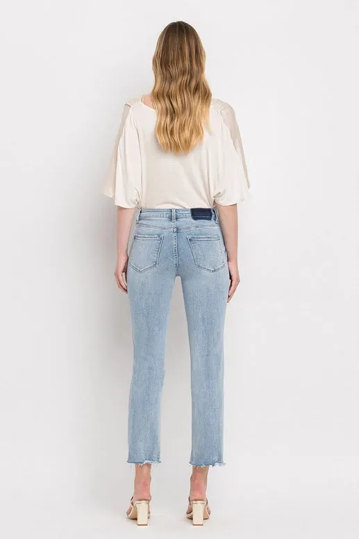 Omaha High Rise Crop Straight Denim