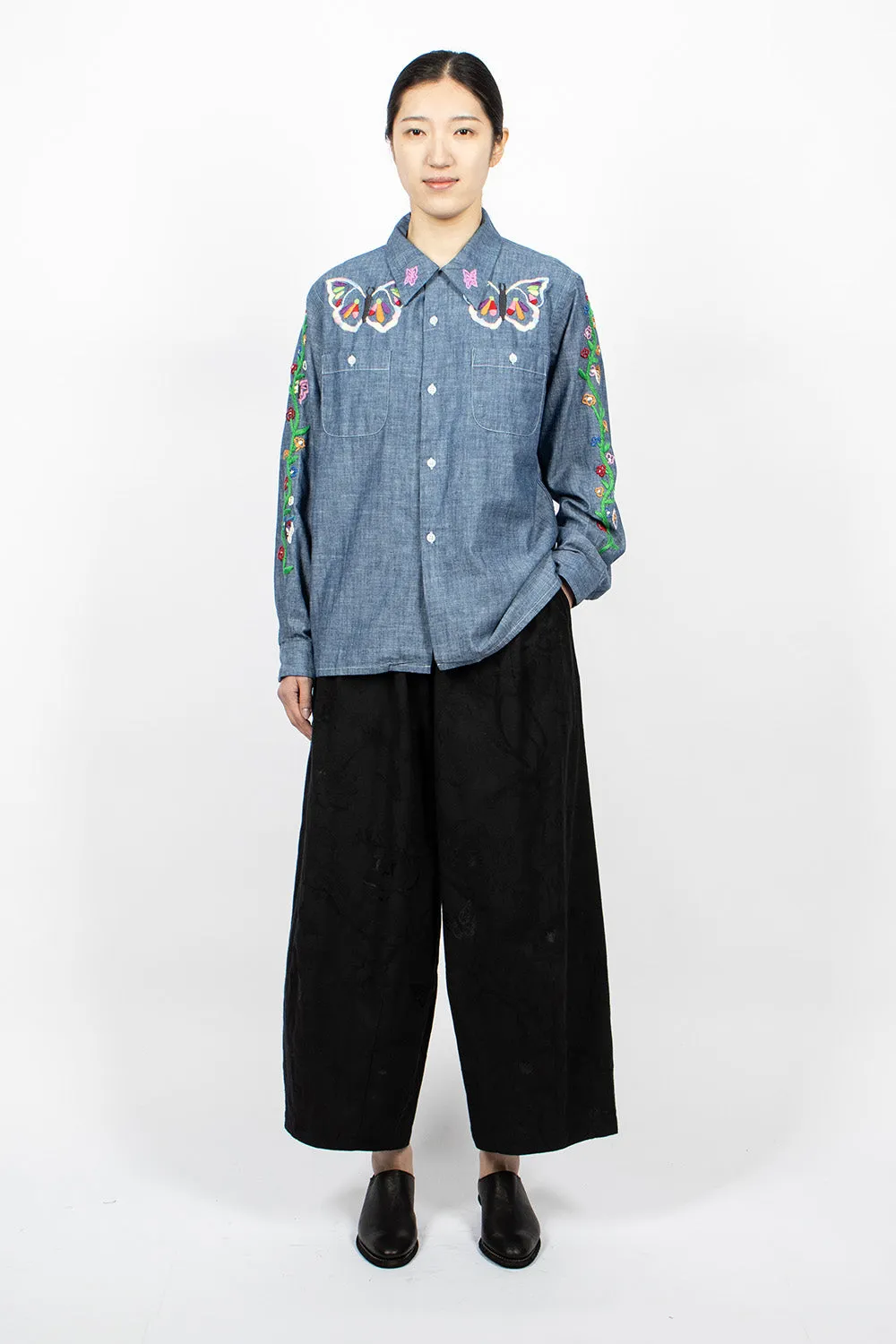 One-Up Shirt Chambray Embroidery