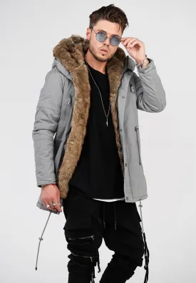 Parka Jacke Grau Tyler