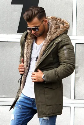 Parka Jacke Khaki 7109