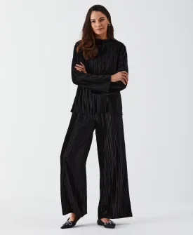 Pleated Velvet Set