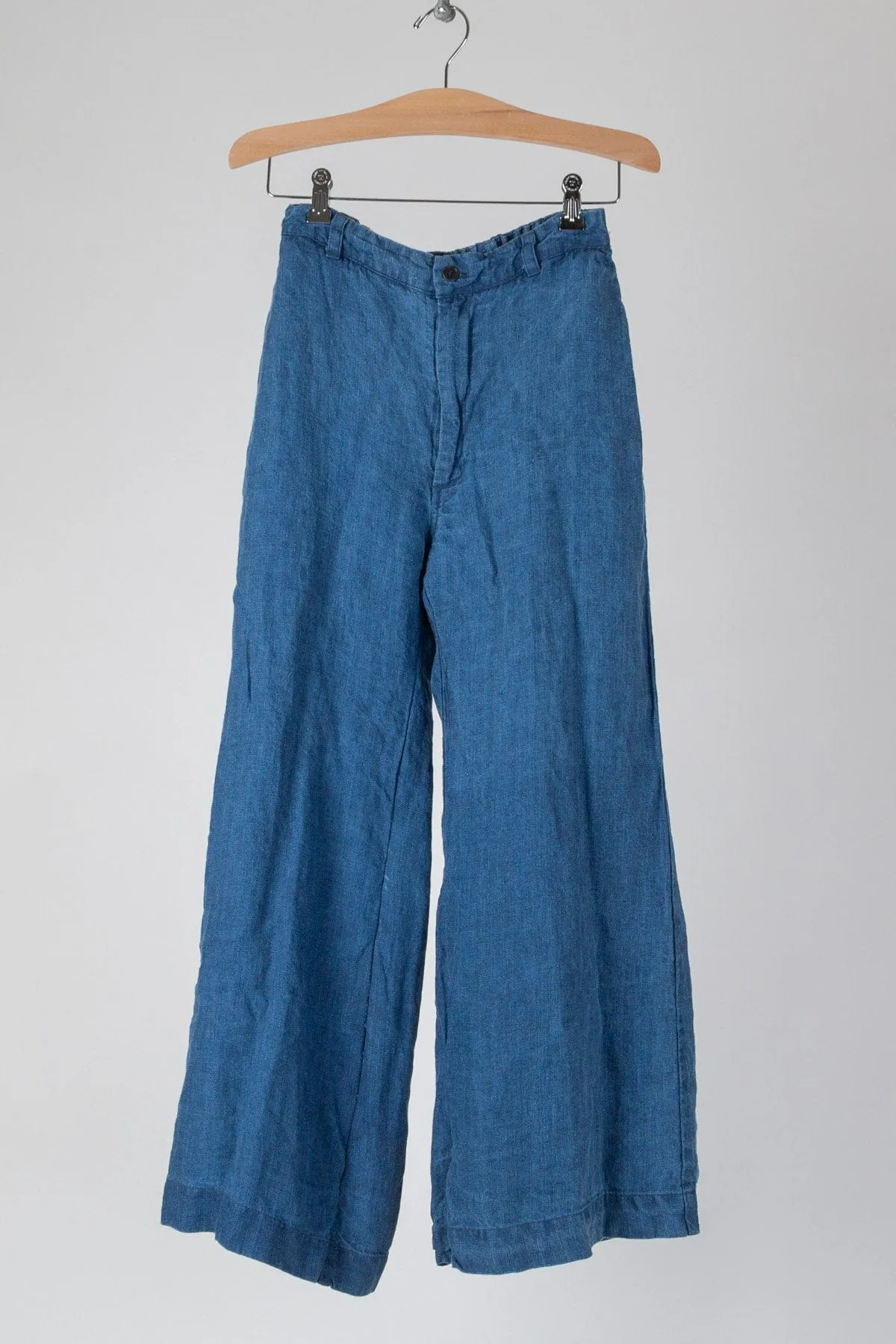 Polly - Indigo Linen Twill