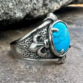 "Blue Stone" - Fleur-di-lis - R77