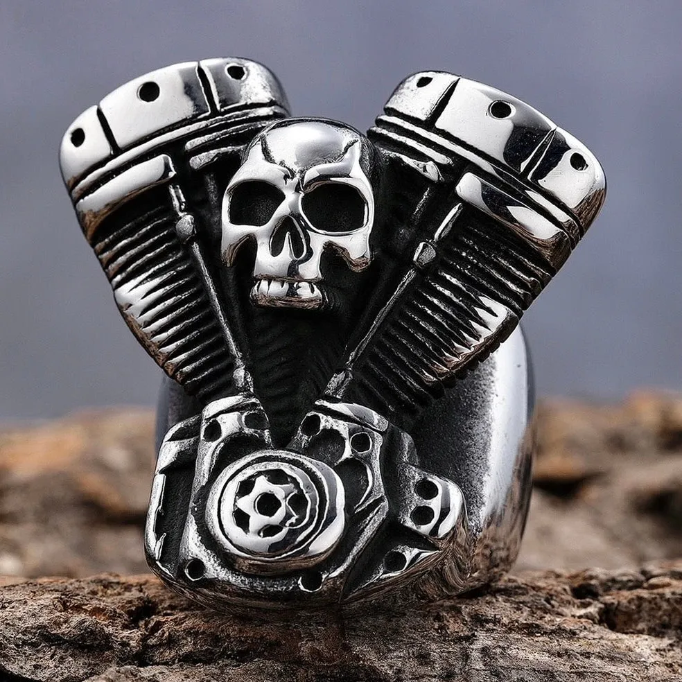 "Bone Crusher" - V Twin & Skull - R17