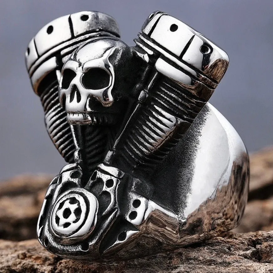 "Bone Crusher" - V Twin & Skull - R17