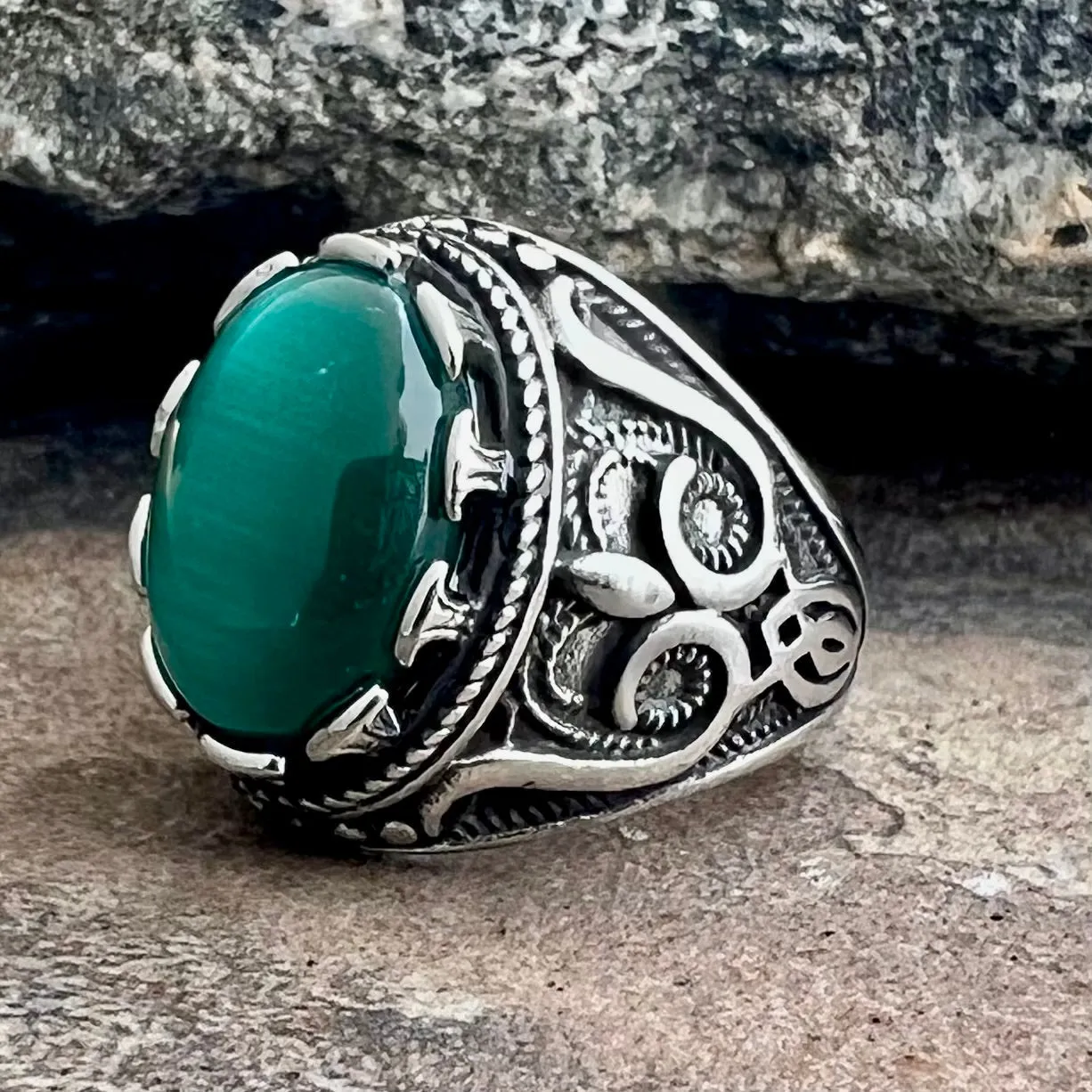 "Green Stone" - Scrollwork - R187