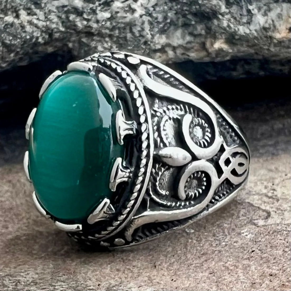 "Green Stone" - Scrollwork - R187