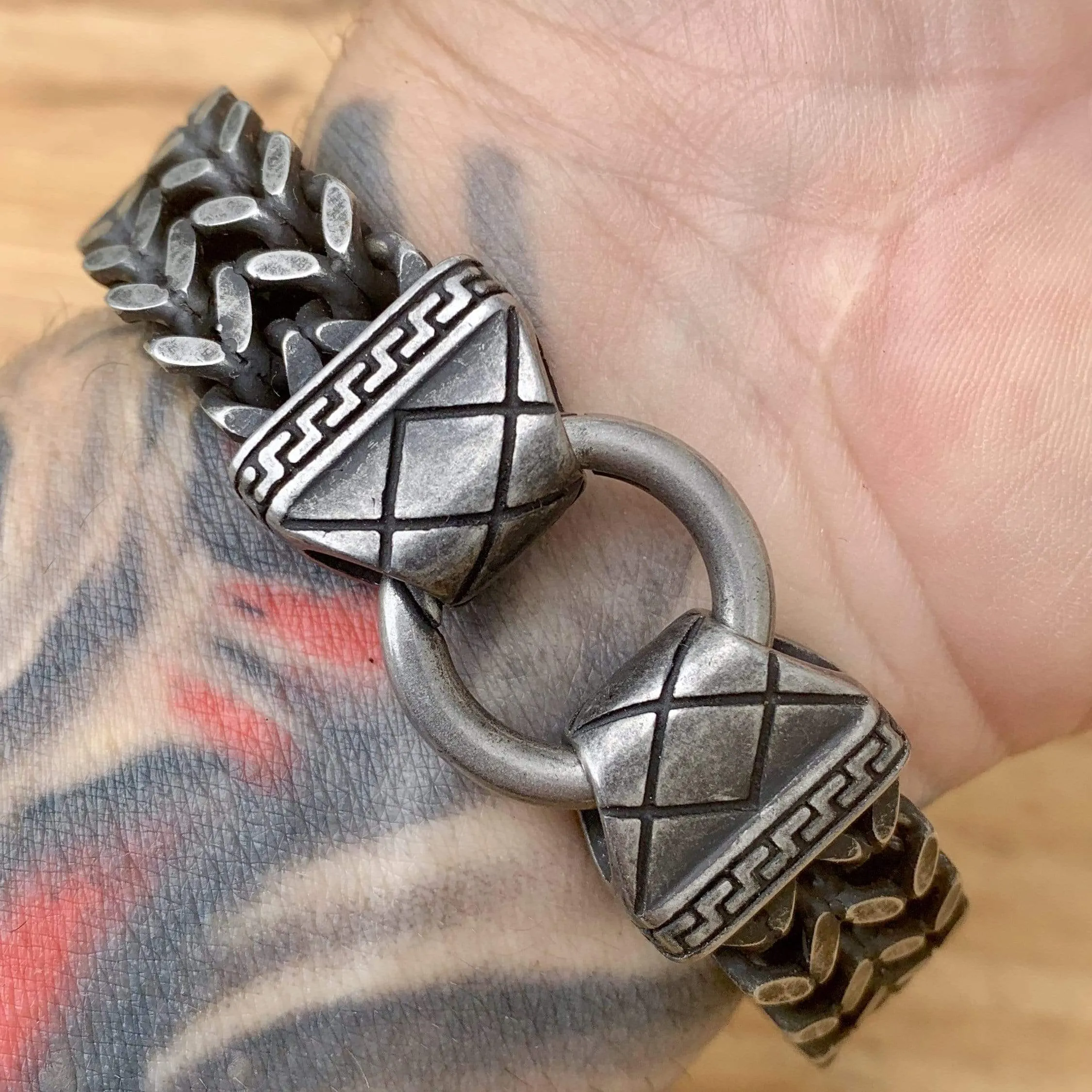 "Viking King" Bracelet - Classic - Galvanized - 3/4 inch wide - B01