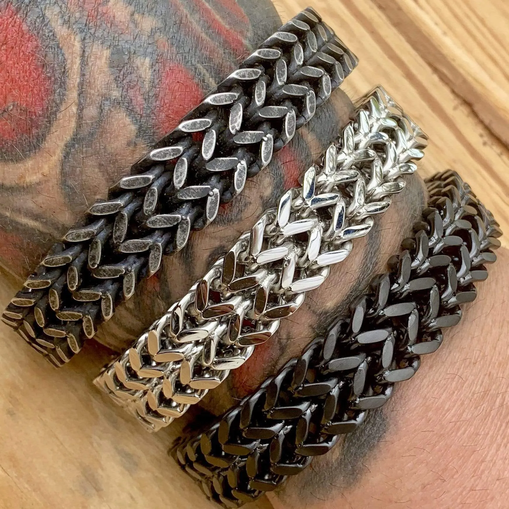 "Viking King" Bracelet - Classic - Galvanized - 3/4 inch wide - B01