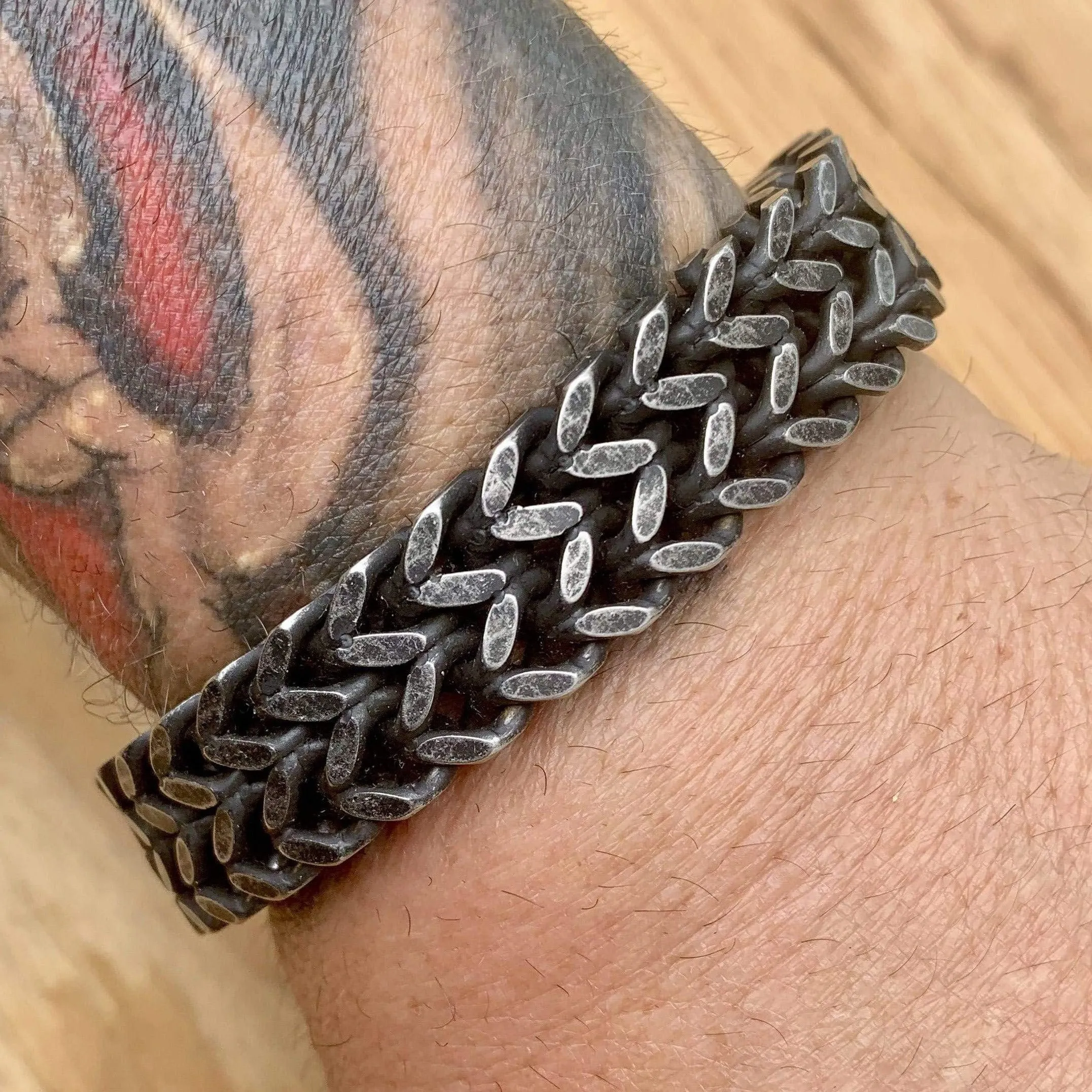 "Viking King" Bracelet - Classic - Galvanized - 3/4 inch wide - B01