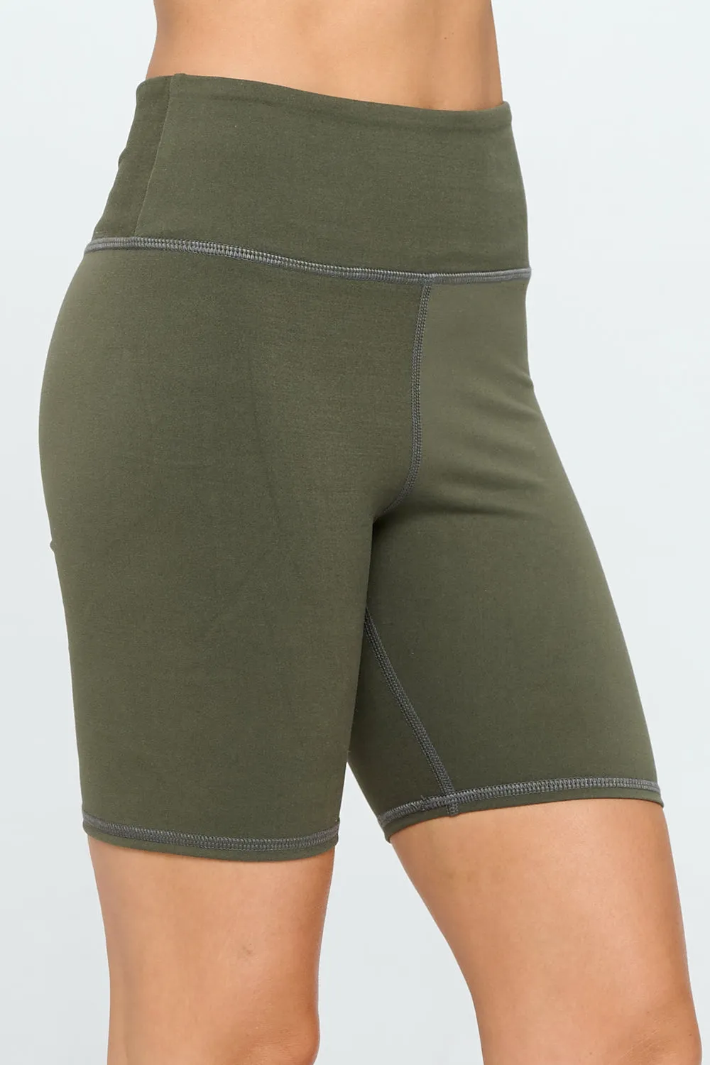 Raquelle - Agave Green - Biker Shorts 7"