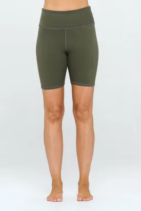 Raquelle - Agave Green - Biker Shorts 7"